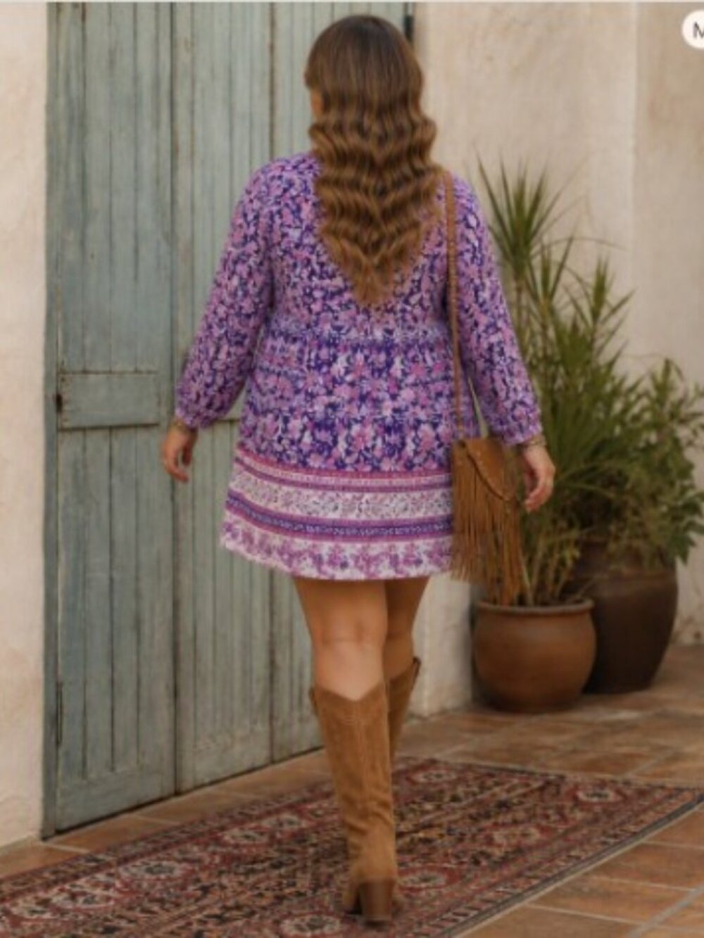 AVEOLOGY Boho Floral Tunic Dress / Tunic Top – Plus 3X/4X – NWT - Picture 8 of 15